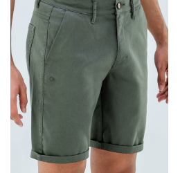 BERMUDA ESSENCIAL COLOR BOLSO FACA VERDE MILITAR 0099 - OGOCHI
