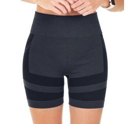 BERMUDA FITNESS JACQUARD SEM COSTURA CINZA - ZEE RUCCI