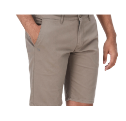 BERMUDA MASCULINA EM SARJA COM BOLSO FACA CAQUI SERTÃO 0025- OGOCHI