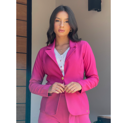 BLAZER ALFAIATARIA ROSA PINK - ROBE BELLE