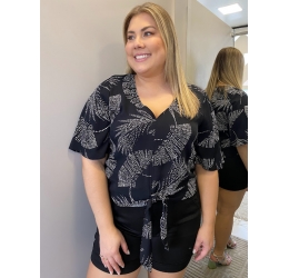 BLUSA ESTAMPADA NEGA RIO