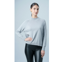 BLUSA FEMININA TRICOT CINZA G DOM