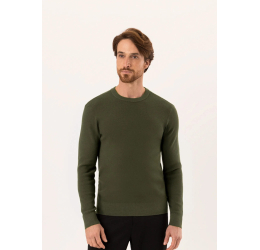 BLUSA MASCULINA EM TRICOT VERDE GRASS 76386 - HANGAR 33