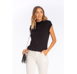 BLUSA MUSCLE TEE PRETO DOCE TRAMA