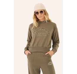 BLUSÃO FEMININO EM MOLETOM GORGURÃO VERDE OLIVA 76197 - MORMAII
