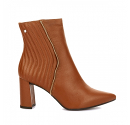BOTA DE COURO FEMININA TANARA CANO BAIXO T7501-0003