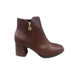 BOTA FEM. SALTO BLOCO CAFÉ 7078.101 - MODARE ULTRACONFORTO 