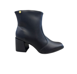 BOTA FEMININA CANO CURTO SALTO BLOCO PRETO 5352.100 - MOLECA