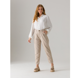 CALÇA DONNA SLOUCHY KAKIFA KAKI - DIVERO