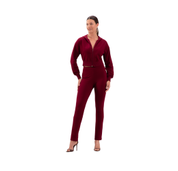  CALÇA FEMININA BÁSICA MOLECOTTON BORDÔ WITCH 00071 - LUNENDER