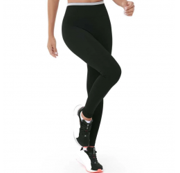 LEGGING FITNESS SEM COSTURA PRETO C/ CINZA - ZEE RUCCI