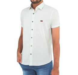 CAMISA MANGA CURTA SLIM LISTRADA 0018 - OGOCHI