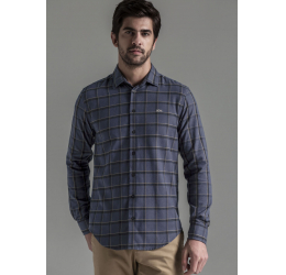 CAMISA MASCULINA EM FLANELA MARINHO ACTION HANGAR 33