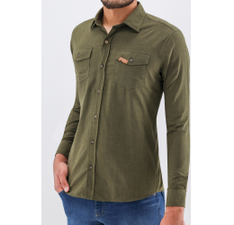 CAMISA ML CONCEPT SLIM 2 BOLSO VERDE MUSGO OGOCHI