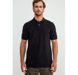 CAMISA POLO HANGAR 33 PRETO REATIVO - 0156