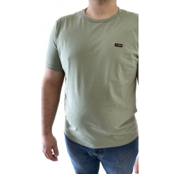 CAMISETA MASCULINA BÁSICA VERDE MINERAL - FICO