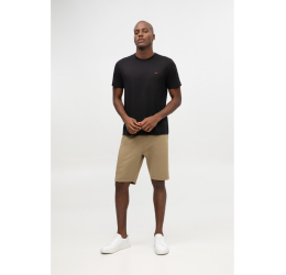 CAMISETA MASCULINA BÁSICA EM ALGODÃO PIMA PRETO 72139 - HANGAR 33