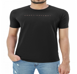 CAMISETA MASCULINA ESTAMPADA SLIM PRETA - OGOCHI