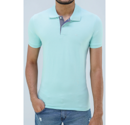 CAMISETA SLIM POLO OGOCHI AZUL CÉU 0018