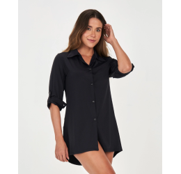 CHEMISE MANGA 7/8 PRETO - ALTO GIRO