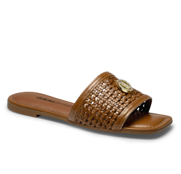 CHINELO RASTEIRA COM TRAMADOS Y9933 CARAMELO - DAKOTA