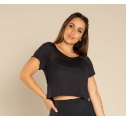 CROPPED PRETO ESTILO DO CORPO