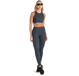 LEGGING BÁSICA CANELADA CHUMBO - DUSELL 