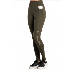 LEGGING HYPER COM BOLSO E APLIQUE VERDE ELITE - DUSELL