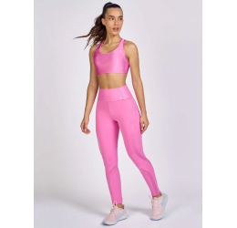 LEGGING HYPER COM RECORTES DE ATLANTA ROSA WILD - ALTO GIRO