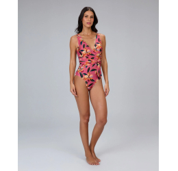 MAIÔ TRANSPASSADO COM ARGOLA ESTAMPADO AQUARELA  - ALTO GIRO