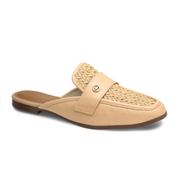 MULE FEMININO ELEGANTE TEXTURIZADO GRANOLA D2144 - DAKOTA 