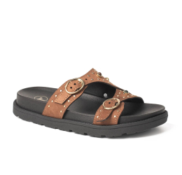 PAPETE FEMININA COM TACHAS T9701 MARROM - TANARA 