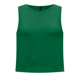 REGATA CROPPED BÁSICA CANELADA VERDE AMBÂR- LUNENDER