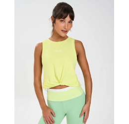 REGATA CROPPED SKIN FIT DETALHE TORCIDO AMARELO VITALITY - ALTO GIRO 