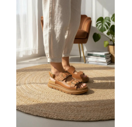 SANDÁLIA PAPETE 7200.102 CAMEL - MODARE ULTRACONFORTO