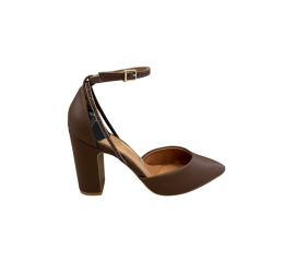 SAPATO SCARPIN DE SALTO BLOCO CAPUCCINO 1285.449 - VIZZANO