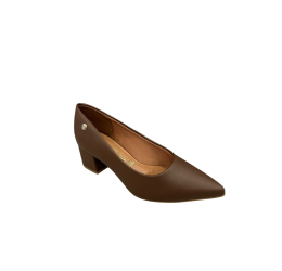 SCARPIN BÁSICO SALTO BLOCO BAIXO CAPUCCINO 1220.315 - VIZZANO