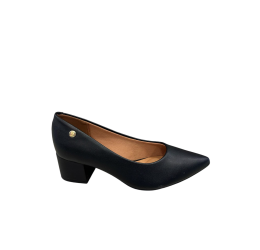 SCARPIN BÁSICO SALTO BLOCO BAIXO PRETO 1220.315 - VIZZANO 