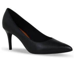 SCARPIN FEM. EM COURO SALTO ALTO E FINO PRETO 377201 - BOTTERO