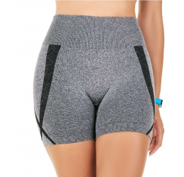 SHORT FITNESS CINZA MESCLA SEM COSTURA - ZEE RUCCI