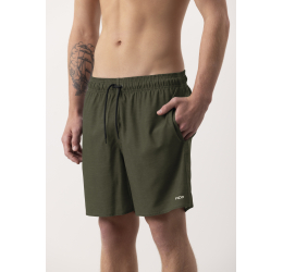 SHORTS MASCULINO EM TACTEL VERDE MILITAR 38011 - FICO