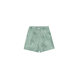 SHORTS MASCULINO EM TECIDO PLANO ESTAMPADO COM BOLSO VERDE - FICO