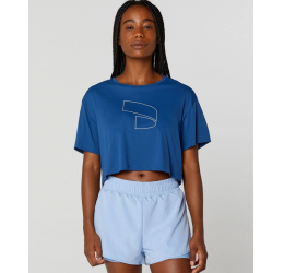 T-SHIRT CROPPED SIMBOLO AZUL MEIA NOITE - ALTO GIRO