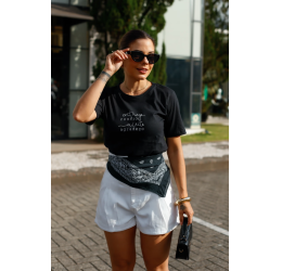 T-SHIRT ENTREGO E CONFIO PRETO - LOKAHI