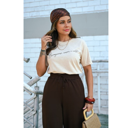 T-SHIRT ESTONADA BUONGIORNO AREIA -LOKAHI