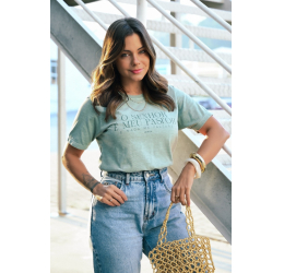 T-SHIRT ESTONADA SALMO 23 OLIVA - LOKAHI