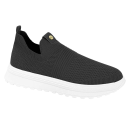 TÊNIS FEM. SLIP ON CONFORTÁVEL PRETO 5809.109 - MOLECA