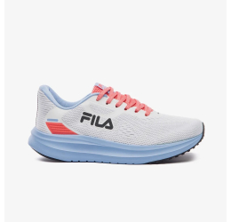 TÊNIS FEMININO DE CORRIDA FASTNESS BRANCO/GOIABA/AZUL CELESTE - FILA