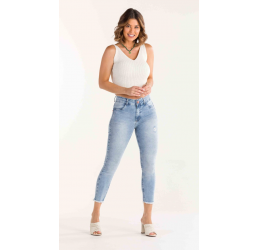 TOP CROPPED DE FIO OFF WHITE - INDULTO