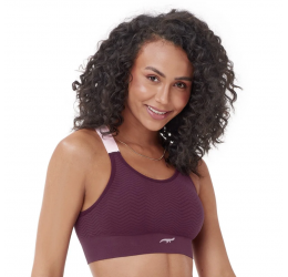 TOP FITNESS JACQUARD BOJO REMOVÍVEL RUBI IMPERIAL - ZEE RUCCI